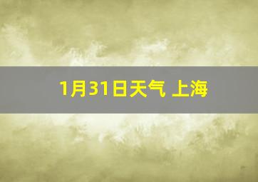 1月31日天气 上海